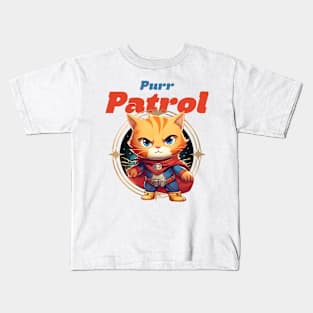 Purr Patrol: Cat Lover Kids T-Shirt